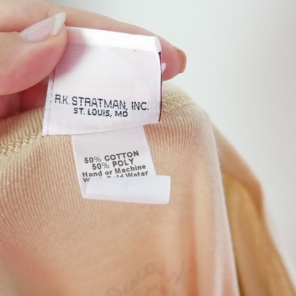 Vintage Y2K Harley Davidson Tan Cream Tee with Tattoo Sleeve Mesh Large - Picture 3 of 13